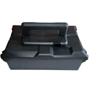 Molded battery housing