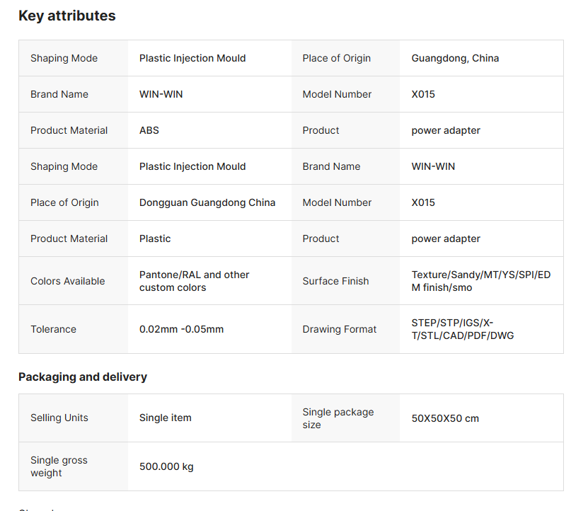 Injection Plastic Electronic Enclosure Injection Molding