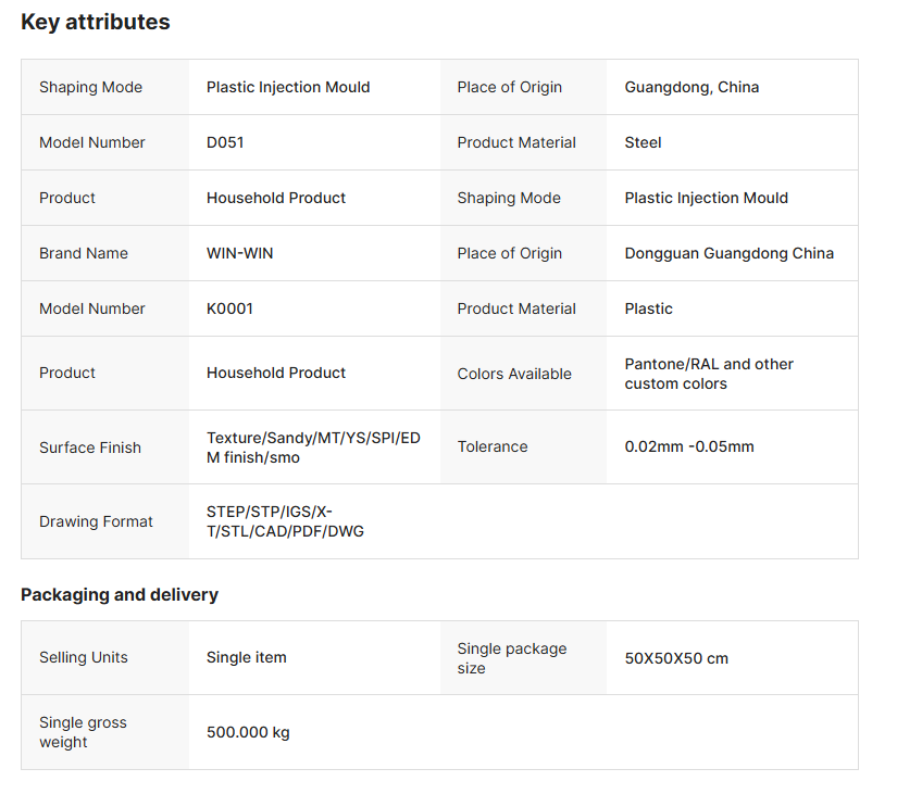 Plastic Injection Molding Portable Fan