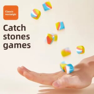 Hand Reaction Silicone Catching Stone Toy Custom For Educational Board Game