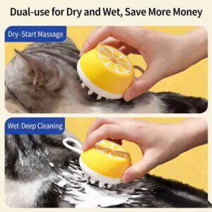 silicone pet bathing brush applications