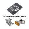 Custom Injection Moulding Plastic ABS Exhaust Fan Housing with 0.02- 0.0
