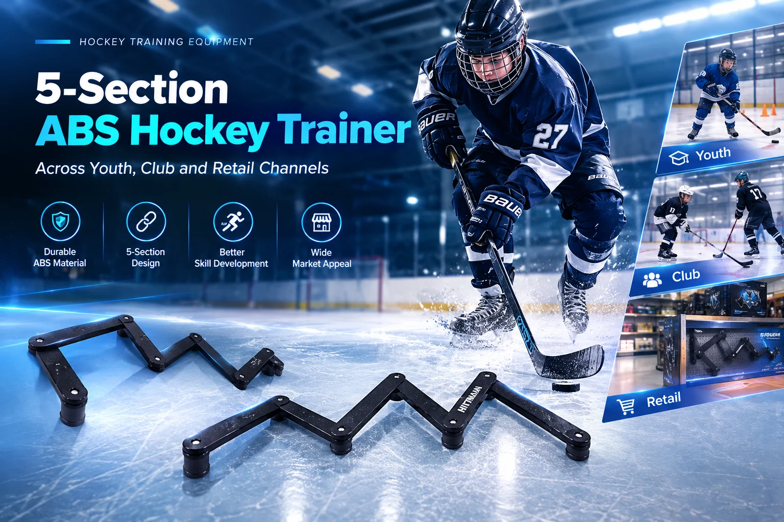 Selling a 5-Section ABS Hockey Trainer